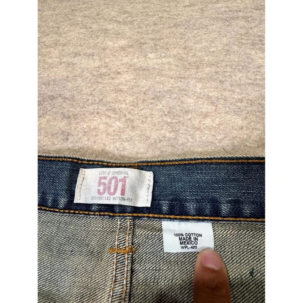 VTG Levis 501‎ Original Fit Jeans Mens 38x30 Blue Denim Button Fly Straight Leg